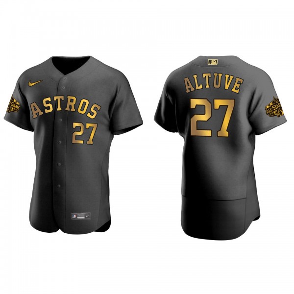 Jose Altuve Houston Astros Black 2022 MLB All-Star Game Jersey