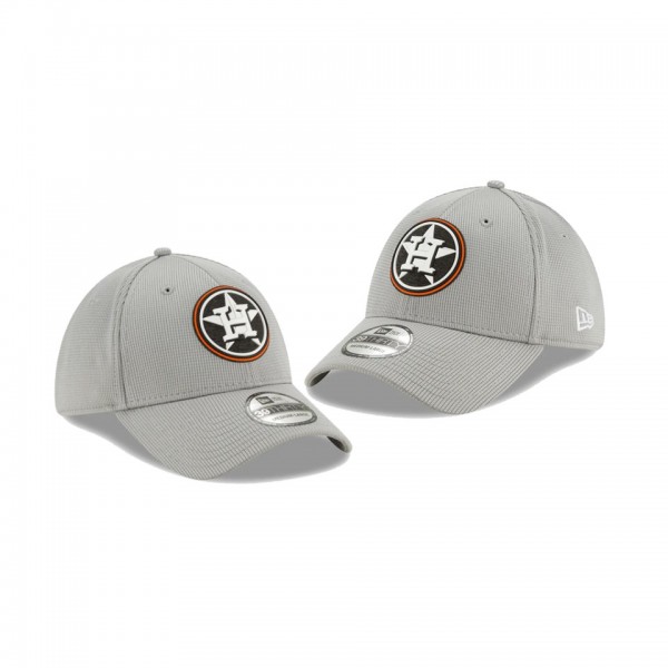 Men's Astros Clubhouse Gray 39THIRTY Flex Hat