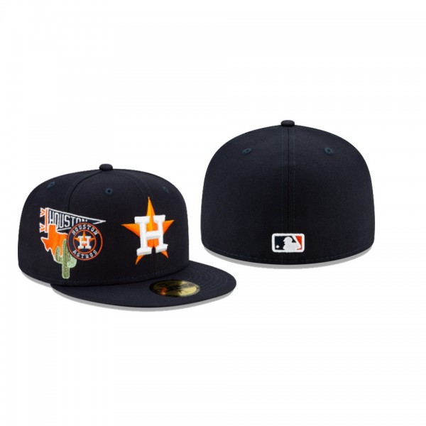 Men's Houston Astros City Patch Navy 59FIFTY Fitted Hat