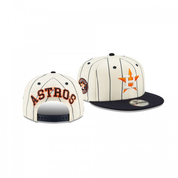 Men's Houston Astros Pinstripe White 9FIFTY Snapback Hat