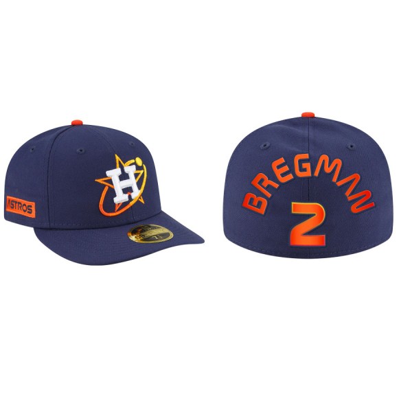 Men's Houston Astros Alex Bregman Navy 2022 City Connect Fitted Hat