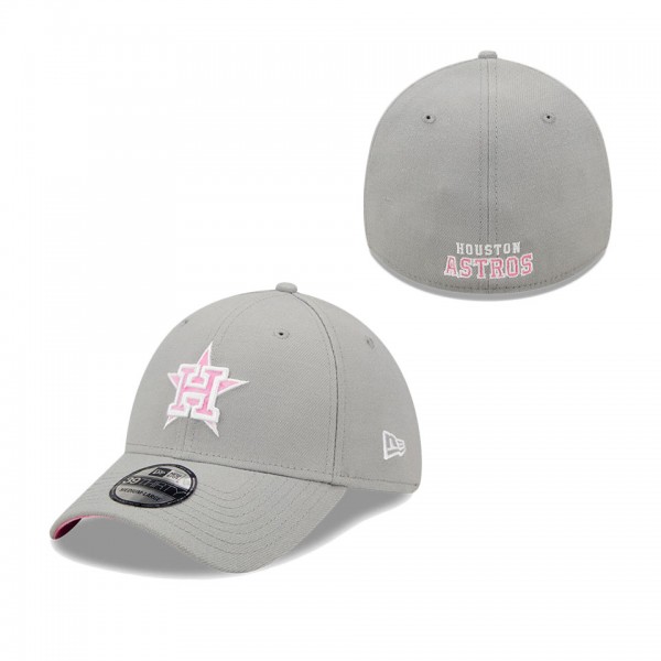 Men's Houston Astros Gray 2022 Mother's Day 39THIRTY Flex Hat