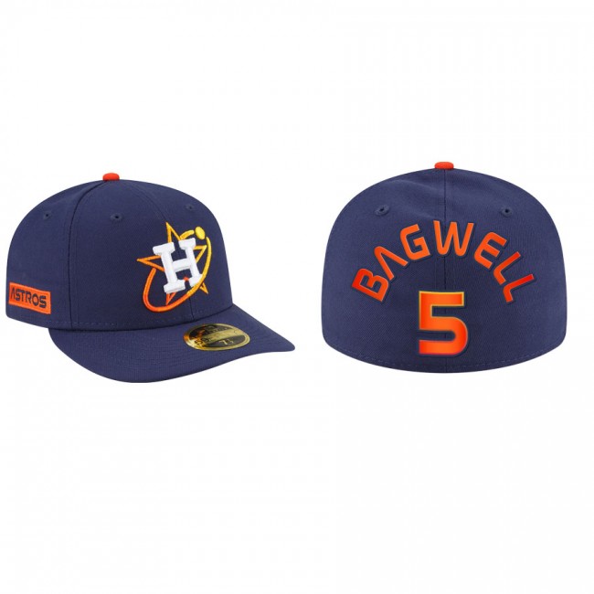 Men's Houston Astros Jeff Bagwell Navy 2022 City Connect Fitted Hat