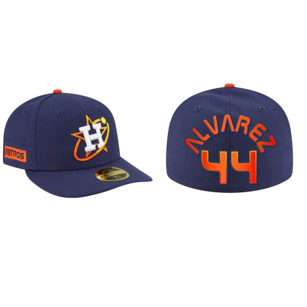 Men's Houston Astros Yordan Alvarez Navy 2022 City Connect Fitted Hat