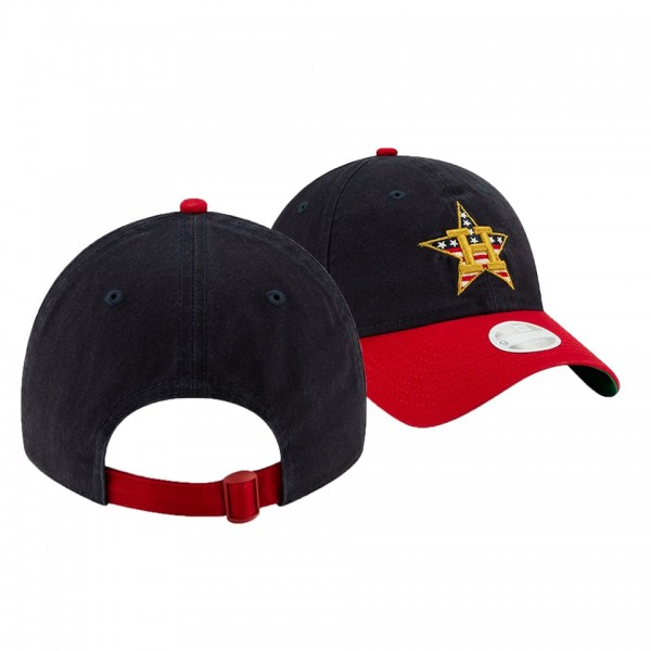 Women's Astros 2019 Stars & Stripes Navy 9TWENTY Adjustable New Era Hat