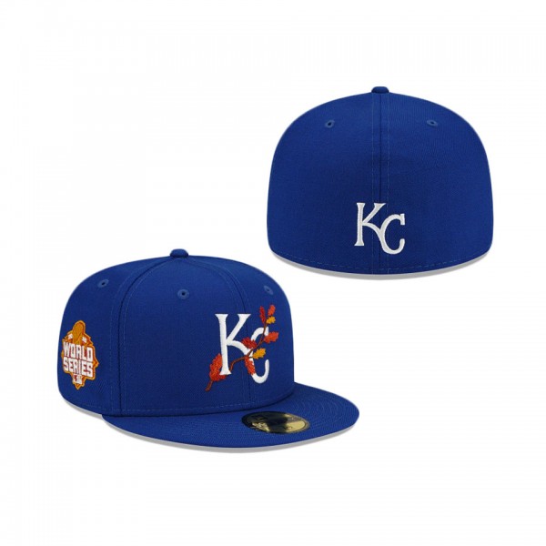 Kansas City Royals Leafy Front 59FIFTY Fitted Cap