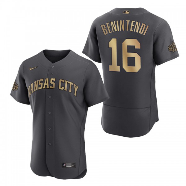 Andrew Benintendi Royals 2022 MLB All-Star Game Authentic Charcoal Jersey