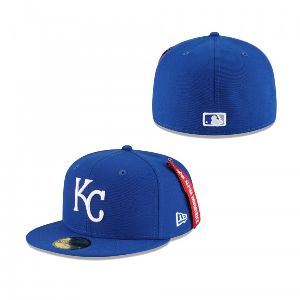Kansas City Royals New Era X Alpha Industries 59FIFTY Fitted Hat Royal