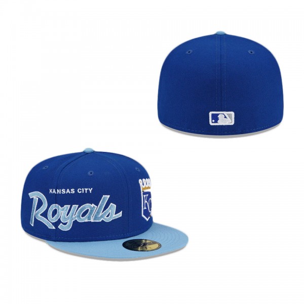 Kansas City Royals Double Logo 59FIFTY Fitted Hat