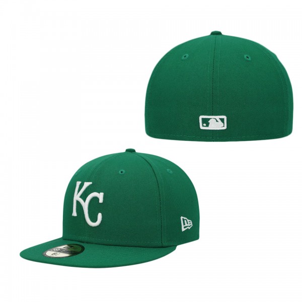 Kansas City Royals Kelly Green Logo 59FIFTY Fitted Hat
