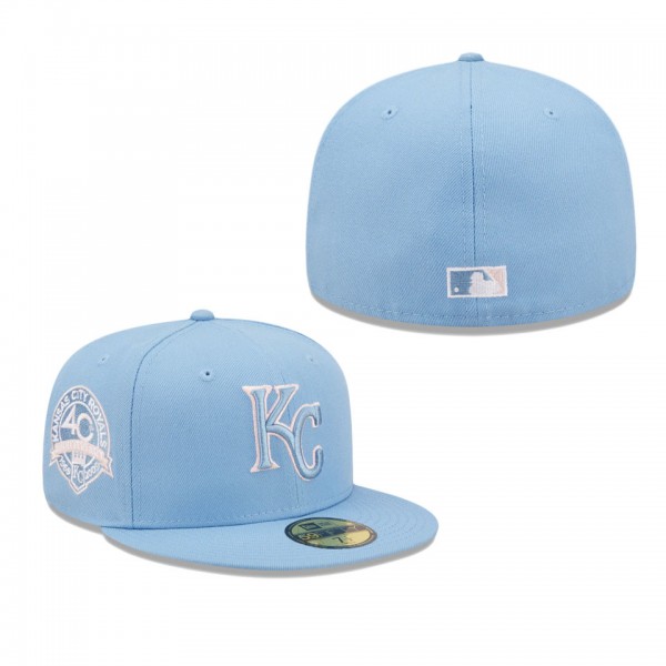 Men's Kansas City Royals Light Blue 40th Anniversary 59FIFTY Fitted Hat