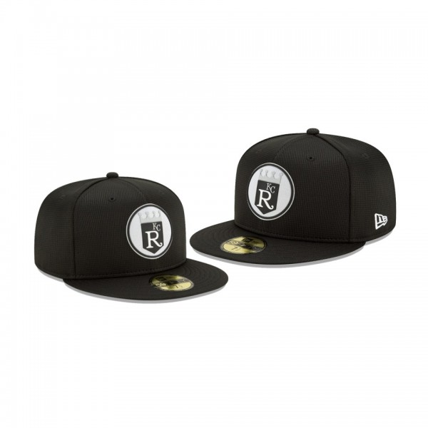 Men's Royals Clubhouse Black Team 59FIFTY Fitted Hat