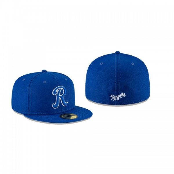 Men's Kansas City Royals Ligature Blue 59FIFTY Fitted Hat