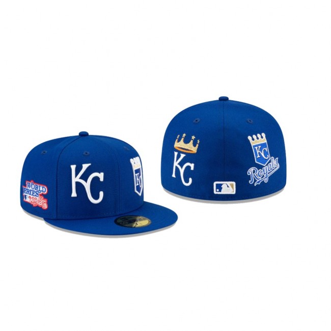 Men's Kansas City Royals Patch Pride Blue 59FIFTY Fitted Hat