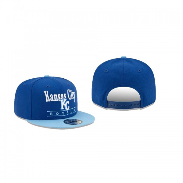 Men's Kansas City Royals Two Tone Retro Blue 9FIFTY Snapback Hat