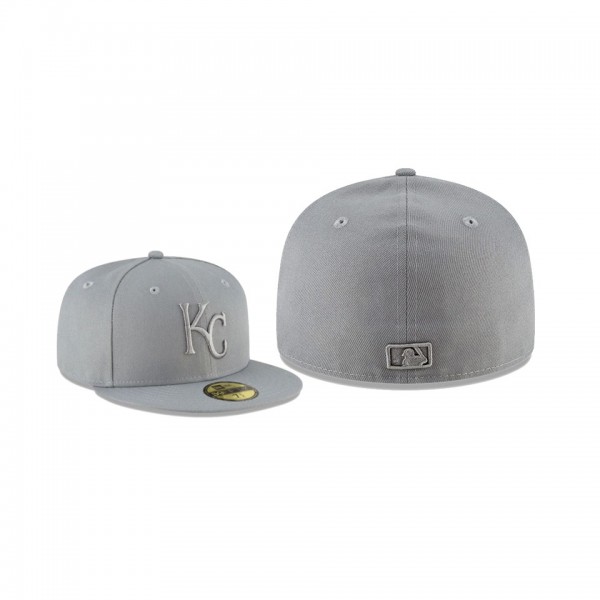 Men's Kansas City Royals Storm Tonal Gray 59FIFTY Fitted Hat