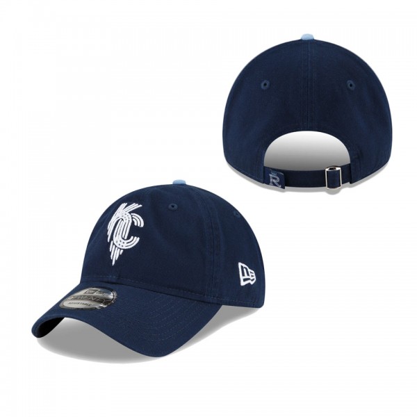 Men's Kansas City Royals Navy 2022 City Connect 9TWENTY Adjustable Hat