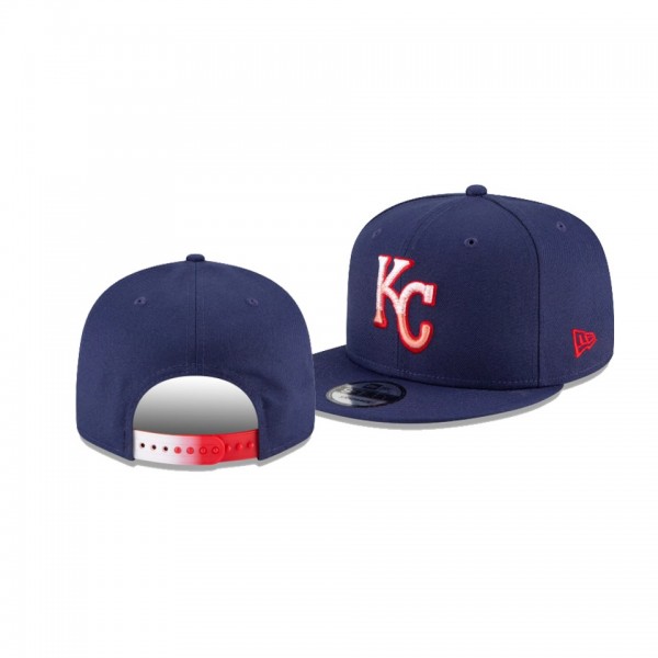 Men's Kansas City Royals Americana Fade Navy Snapback Hat