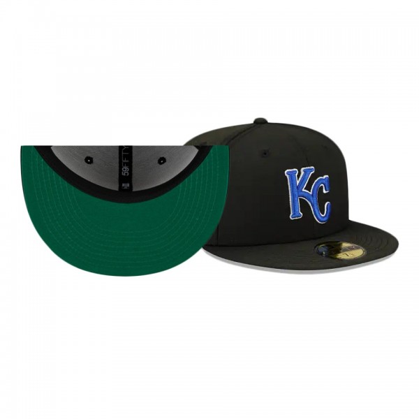 Kansas City Royals Sun Fade Black 59FIFTY Fitted Hat
