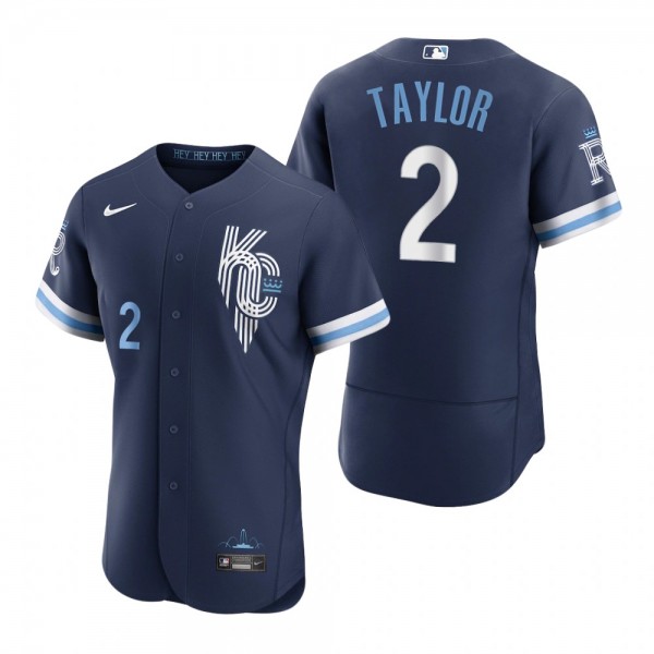 Men's Kansas City Royals Michael A. Taylor Navy 2022 City Connect Authentic Jersey