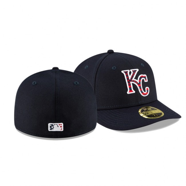 Kansas City Royals 2021 Independence Day Navy Low Profile 59FIFTY 4th Of July Hat