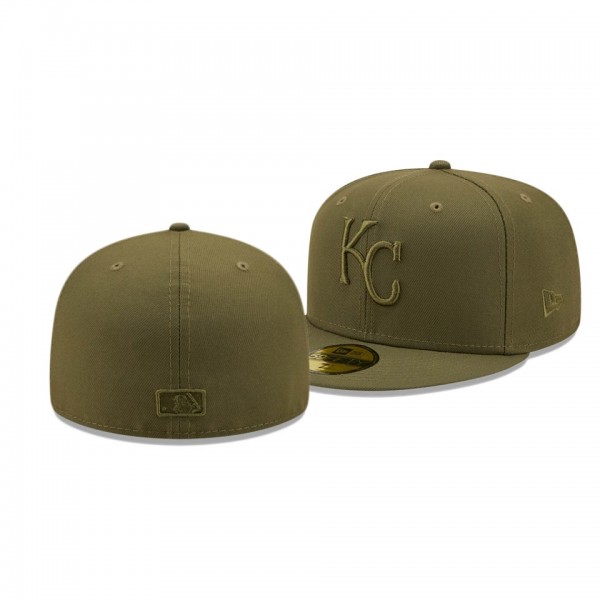 Kansas City Royals Color Pack Olive 59FIFTY Fitted Hat