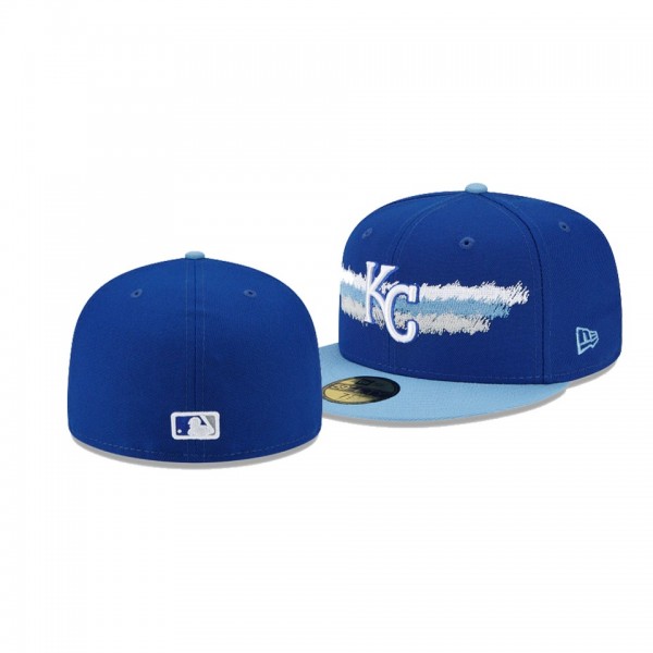 Kansas City Royals Scribble Royal 59FIFTY Fitted Hat
