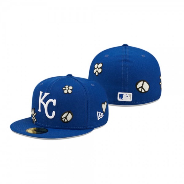 Kansas City Royals Royal UV Activated Sunlight Pop 59FIFTY Fitted Hat