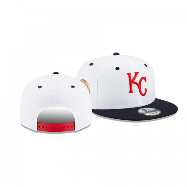 Kansas City Royals Americana White 9FIFTY Snapback Hat