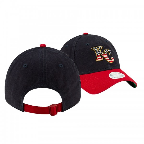 Women's Royals 2019 Stars & Stripes Navy 9TWENTY Adjustable New Era Hat