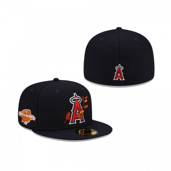 Los Angeles Angels Leafy Front 59FIFTY Fitted Cap