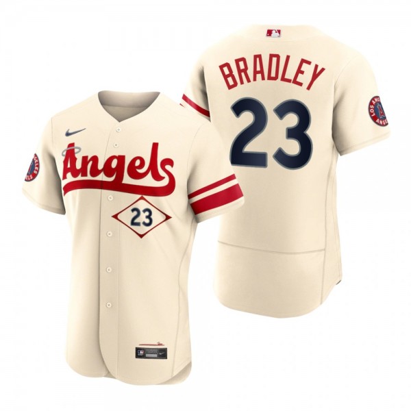 Men's Los Angeles Angels Archie Bradley Cream 2022 City Connect Authentic Jersey
