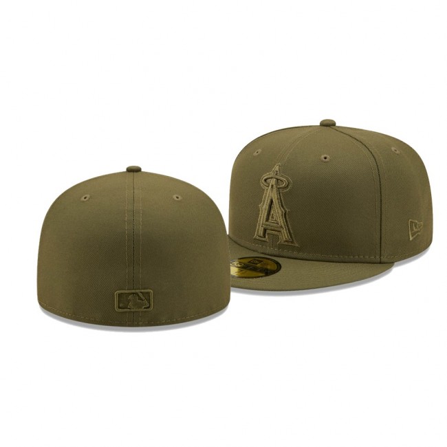 Los Angeles Angels Color Pack Olive 59FIFTY Fitted Hat