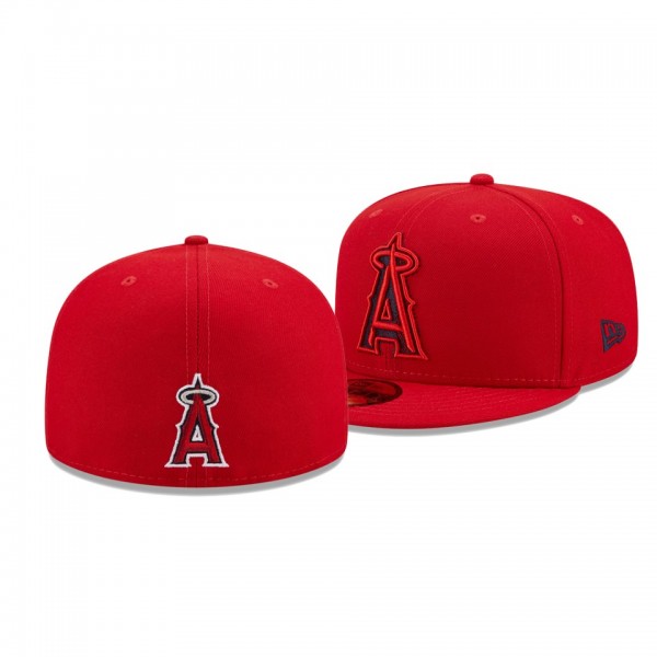 Los Angeles Angels Scored Red 59FIFTY Fitted Hat