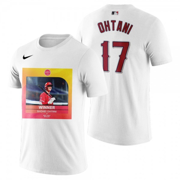 Los Angeles Angels Shohei Ohtani White 2022 Best Athlete T-Shirt