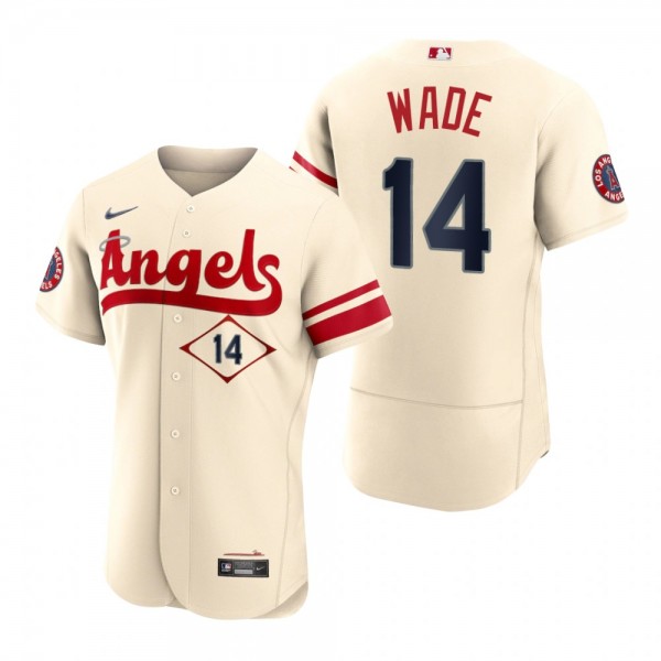 Men's Los Angeles Angels Tyler Wade Cream 2022 City Connect Authentic Jersey