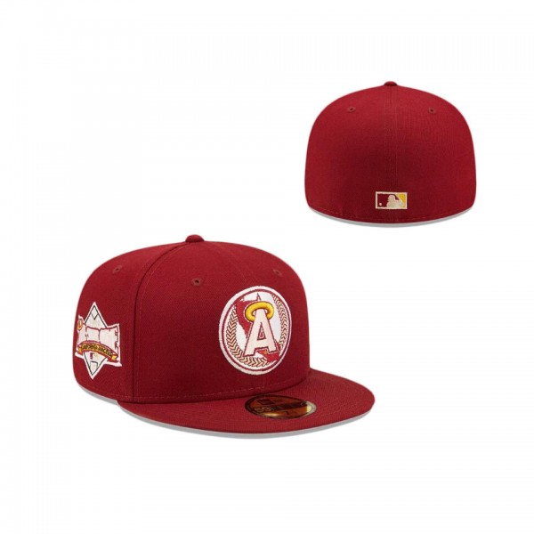California Angels Cardinal Sunshine 59FIFTY Fitted Hat