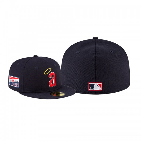 Men's California Angels Centennial Collection Navy Cooperstown 59FIFTY Fitted Hat