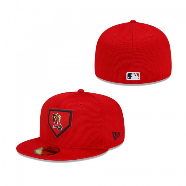 Los Angeles Angels New Era 2022 Clubhouse 59FIFTY Fitted Hat Red