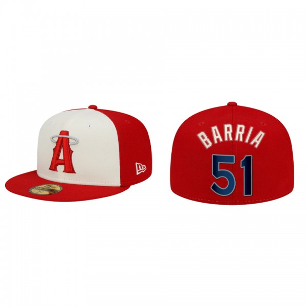 Jaime Barria Angels Red 2022 City Connect 59FIFTY Fitted Hat