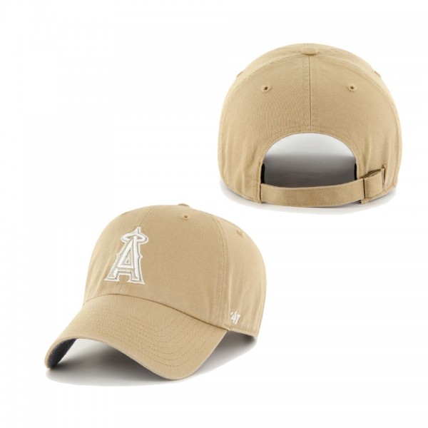 Los Angeles Angels Khaki Chambray Ballpark Clean Up Adjustable Hat