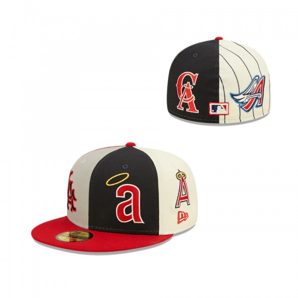 Los Angeles Angels Logo Pinwheel 59FIFTY Fitted Hat
