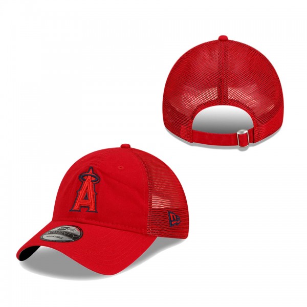 Los Angeles Angels New Era 2022 Batting Practice 9TWENTY Adjustable Hat Red