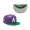 Men's Los Angeles Angels New Era Purple Green MLB X Big League Chew Ground Ball Grape Flavor Pack 59FIFTY Fitted Hat