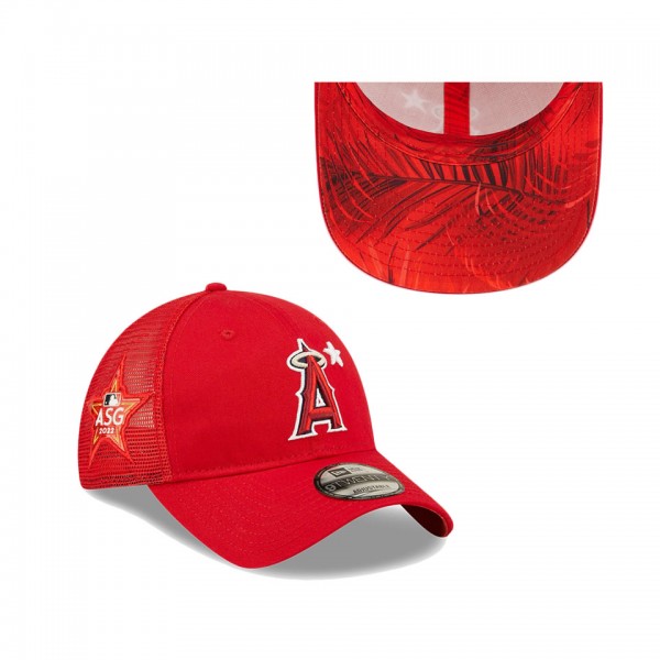 Los Angeles Angels Red 2022 MLB All-Star Game Workout 9TWENTY Adjustable Hat