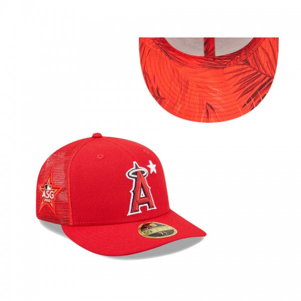 Los Angeles Angels Red 2022 MLB All-Star Game Workout Low Profile 59FIFTY Fitted Hat