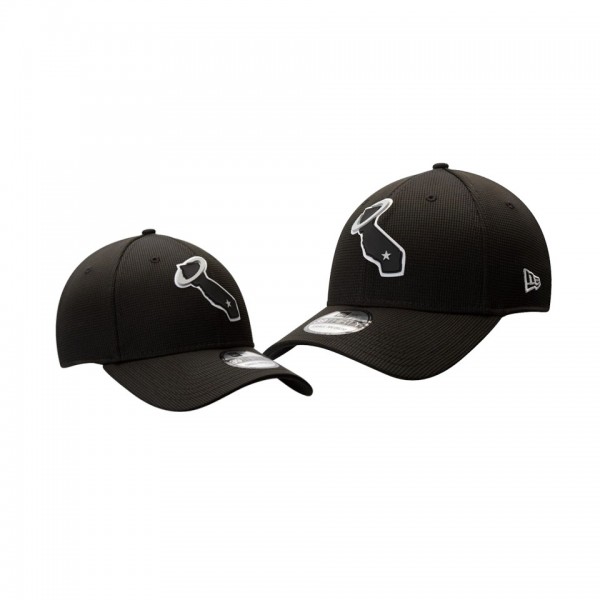 Men's Angels Clubhouse Black 39THIRTY Flex Hat
