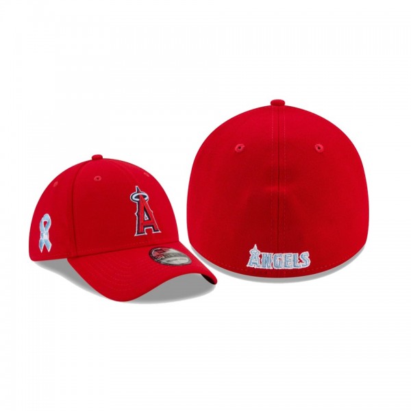 Men's Los Angeles Angels 2021 Father's Day Red 39THIRTY Flex Hat