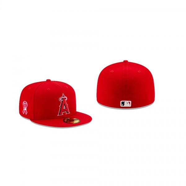 Men's Los Angeles Angels 2021 Mothers Day Red On-Field 59FIFTY Fitted Hat