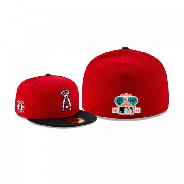 Men's Los Angeles Angels 2021 Spring Training Red 59FIFTY Fitted Hat